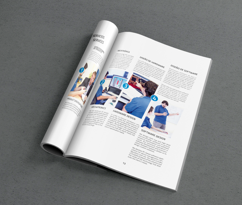 diseño editorial catalogo elson electrónica
