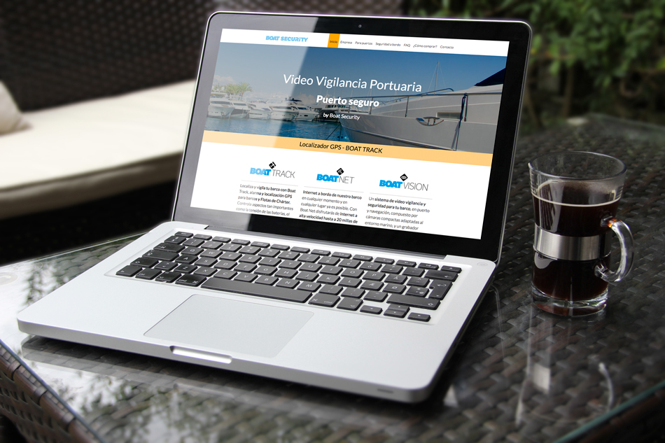 diseño de sitio web boat security