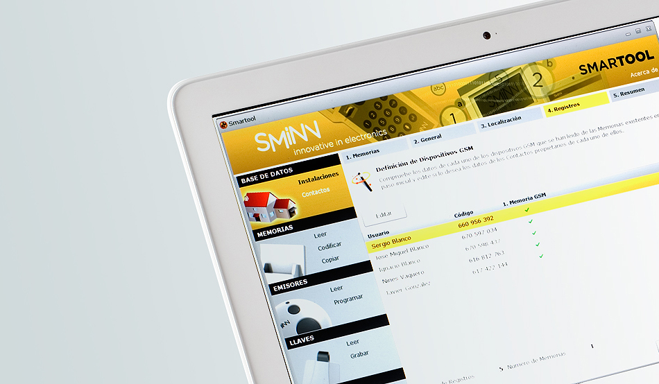 diseño de interfaz de producto tecnológico